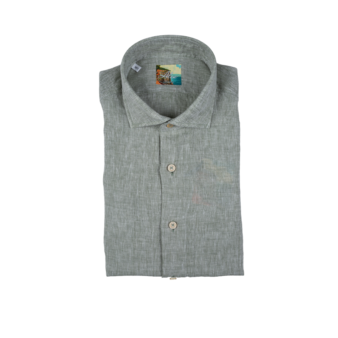 Camicia in lino tinta unita