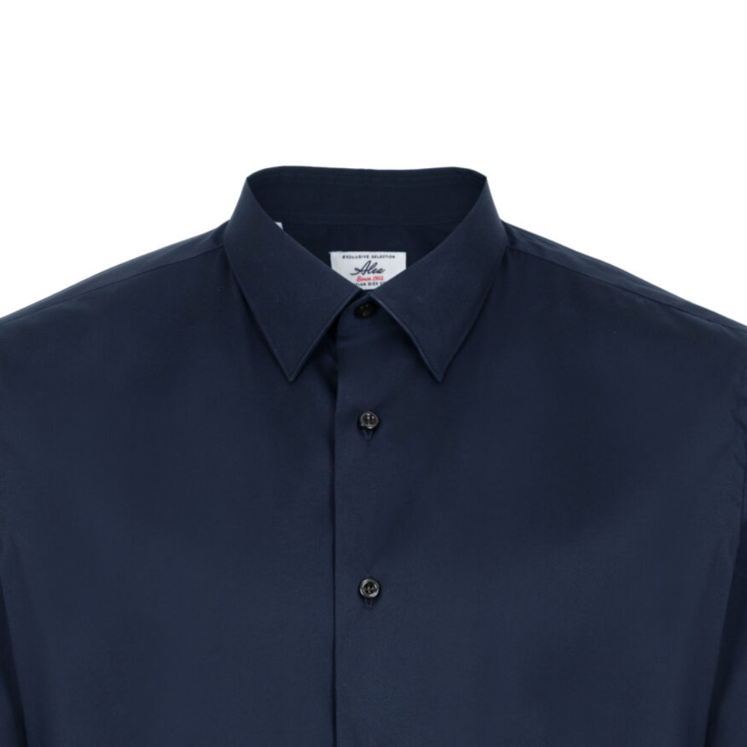 Men's blue stretch shirt