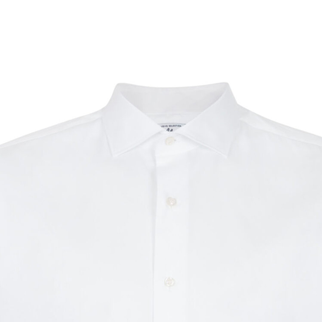 Classic solid white shirt