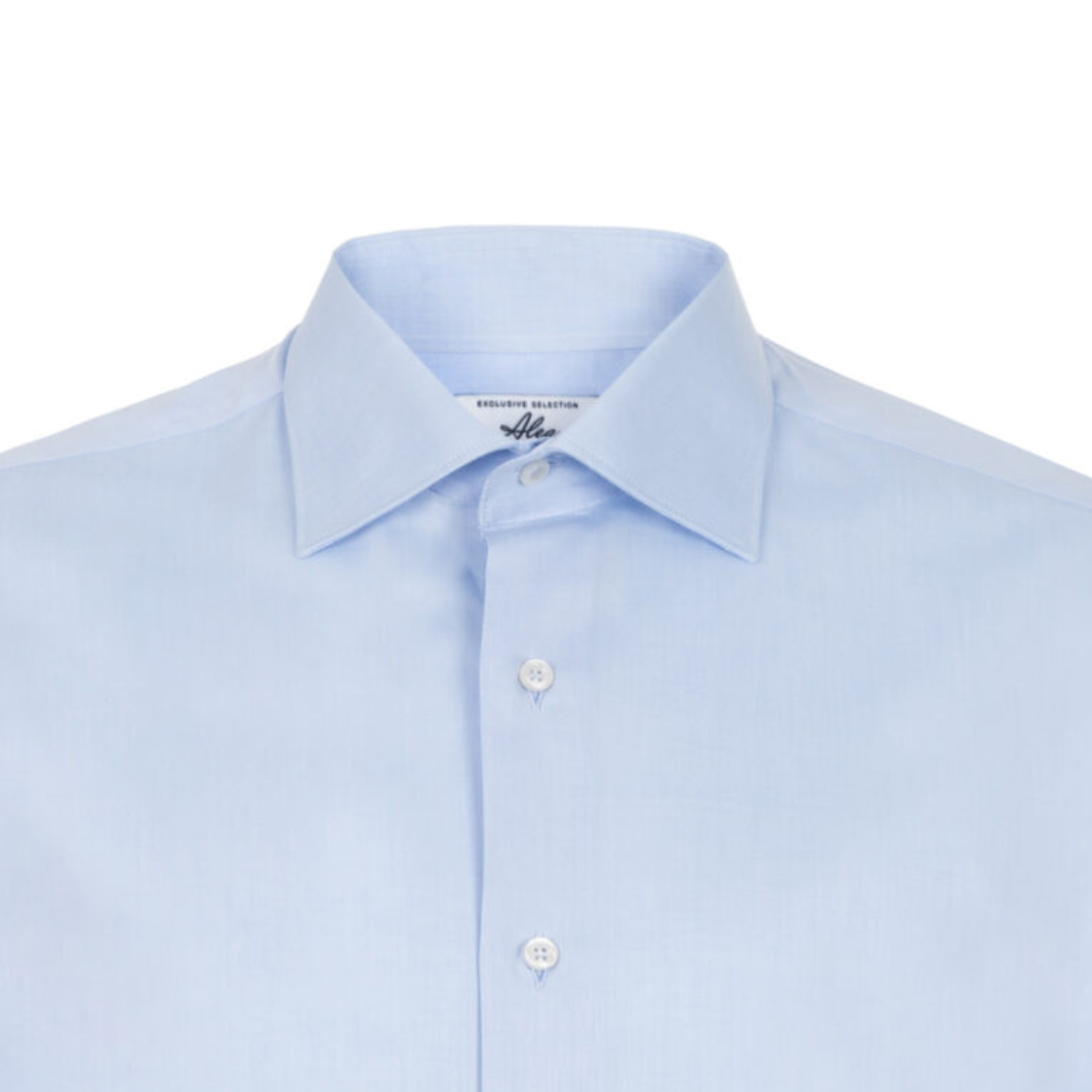 Classic solid blue shirt