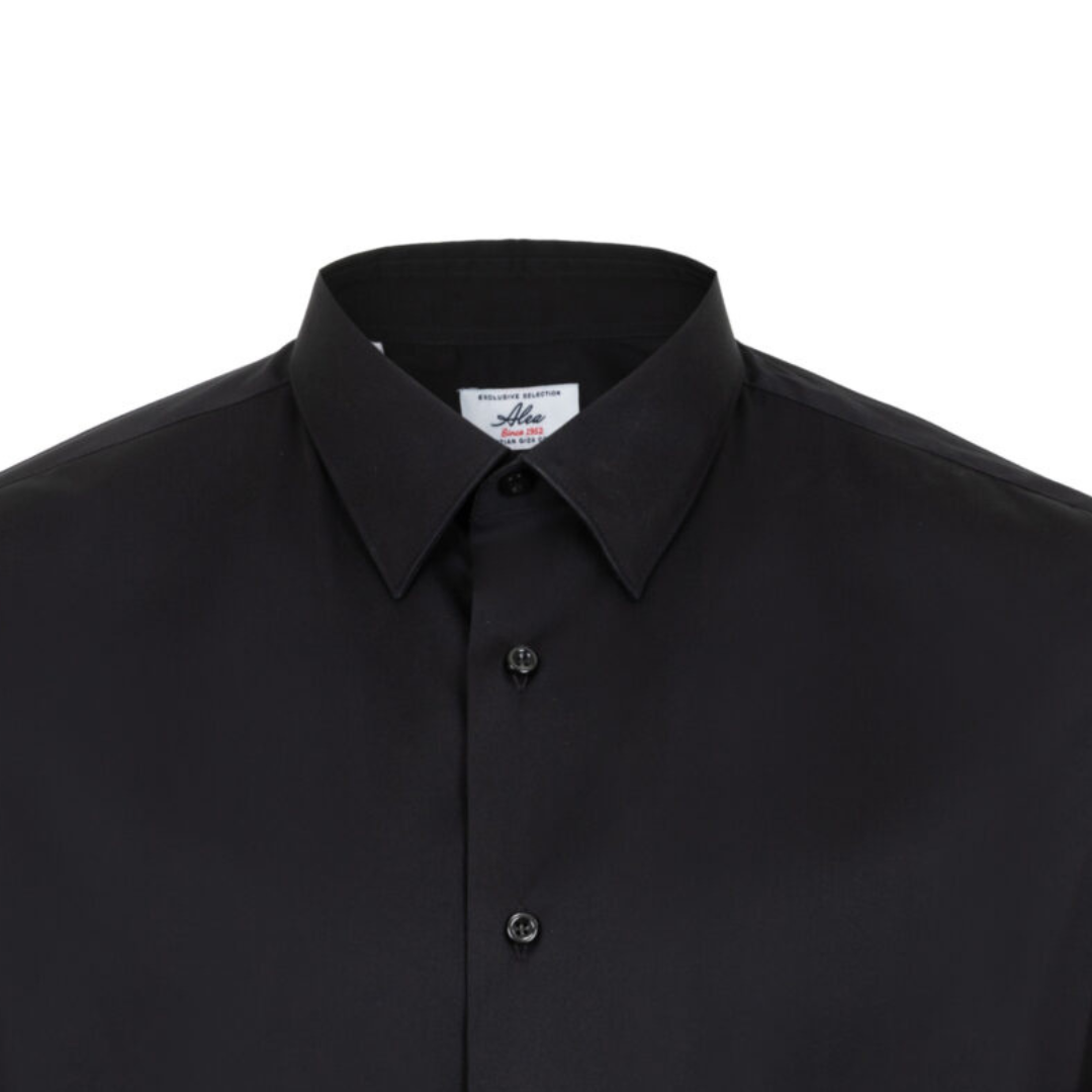 Camicia nera uomo elasticizzata