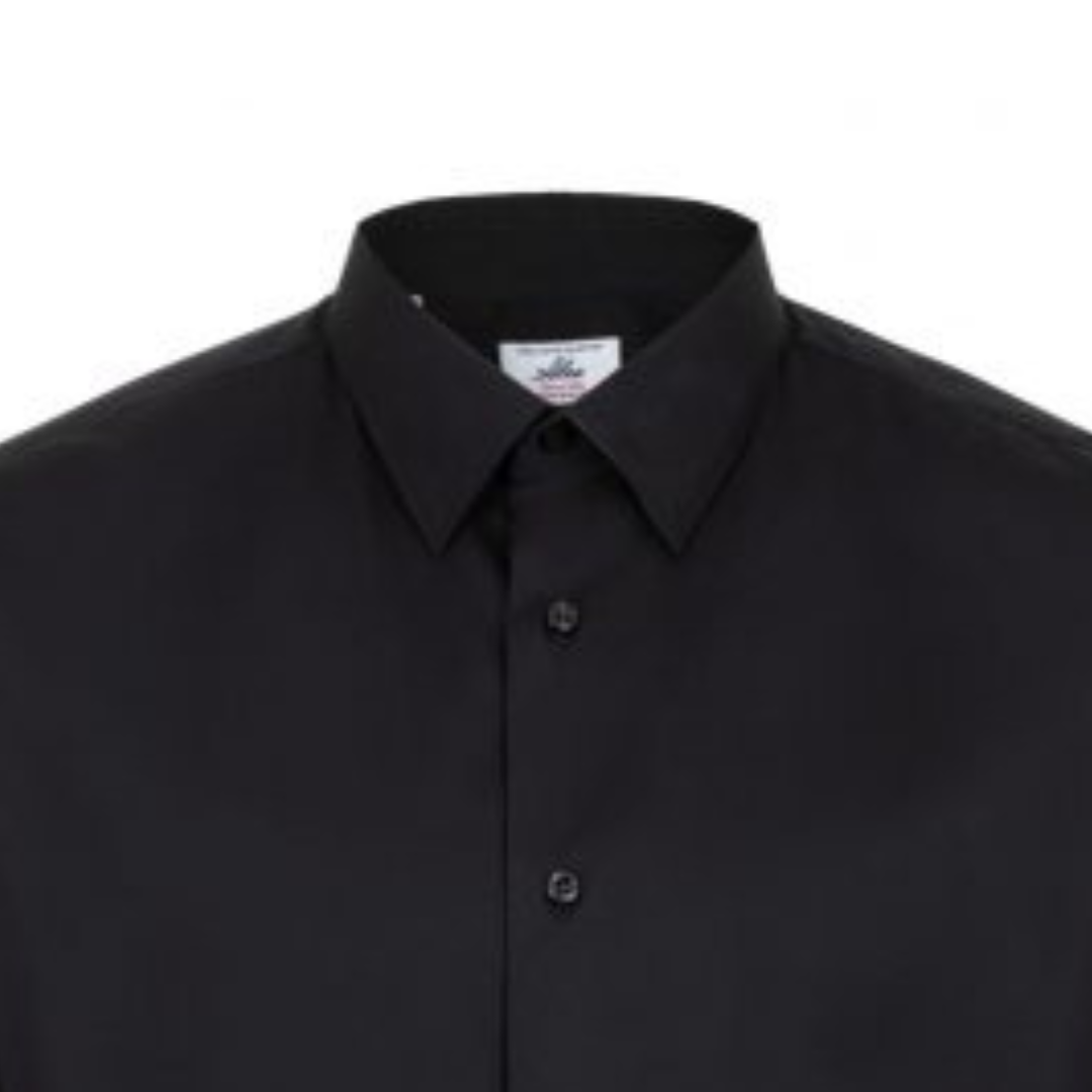 Camicia tessuto tecnico no stiro nera