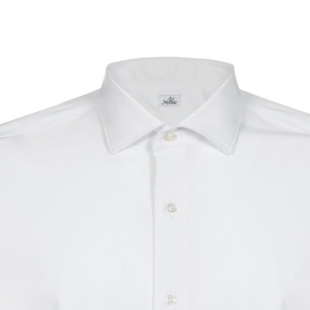 Camicia tessuto tecnico no stiro bianca
